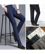 2 x pantalons habillés formels pantalons sur mesure pour hommes pantalon... - $1,764.55 MXN