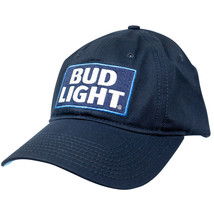 Bud Light Beer Logo Blue Adjustable Hat Blue - £16.76 GBP