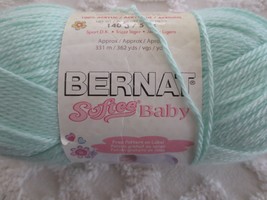 5 Oz. Bernat Softee Baby 100% Acrylic #02004 Mint Light 3 Yarn - £6.39 GBP