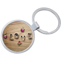 Cookie Cutter Love Roses Keychain - Includes 1.25 Inch Loop for Keys or ... - $10.77