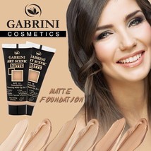 GABRINI MATTE Make-up 3in1 Foundation w/SPF15 35ml Long Lasting Formula 6 shades - £5.55 GBP