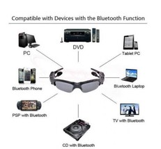 Bluetooth 5.0 Sports Headphone Sunglasses Wireless Stereo Headset Smart Earphone - £15.70 GBP