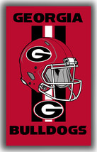 Georgia Bulldogs Football Team Helmet Memorable Flag 90x150cm 3x5ft Best Banner - $14.95