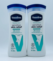 2x Vaseline Intensive Care Sensitive Skin Relief Moisture Lotion Unscented 10 Oz - £15.72 GBP