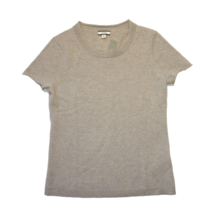 NWT J.Crew Relaxed Short-sleeve Cashmere T-shirt in Heather Stone Sweater S - £57.42 GBP