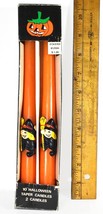 Pair of Halloween 10&quot; Witch Taper Candles - In Box &amp; Unused (Circa 1960&#39;s) - £11.25 GBP