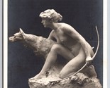 RPPC Sculpture Salon Paris 1906 A Manneville Chasseresse à l&#39;affût Postc... - £7.08 GBP