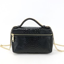 New Fashion Leather Ostrich Small Flap Bag Women Crossbody Chain Purse  Pattern  - £63.47 GBP