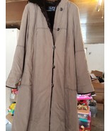 Utex Design Women&#39;s Size M Suede Brown Trench Coat Jacket - €51,37 EUR