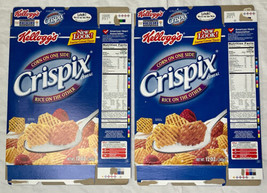 2002 Empty Kellogg&#39;s Crispix 12OZ Cereal Boxes Set of 2 SKU U199/236 - £15.04 GBP