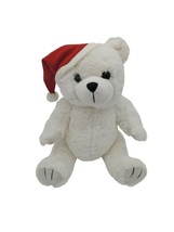 Steven Smith Stuffed Animal Bear 11 Inch White Christmas Holiday Plush K... - $12.38
