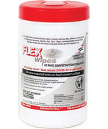 FlexWipes 90106 No Rinse Disinfectant Wipes, 7&quot; x 9&quot; Towelettes, Tube of... - £51.79 GBP