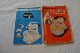 Lot of 2 Sunbeam Deluxe Automatic Mix Master Instruction and Recipe Book - £12.28 GBP