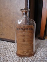 antique SHARP DOHME baltimore BENZOTHYMOL BOTTLE  quack medicine SCARLET... - £69.59 GBP