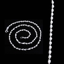 Indian Style  Real 925 Sterling Silver Neck Chain  18&quot; - £24.21 GBP