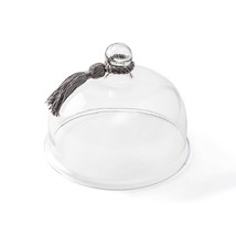 Glass Cloche Bell Shape 8&quot; Round Clear Hand blown Glass Dome Dish Cover ... - $58.99