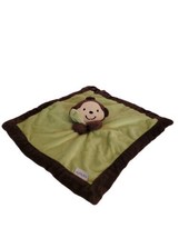 Infant Baby Boys Carter’s Green &amp; Brown Monkey Plush Lovey Security Blanket - £13.49 GBP