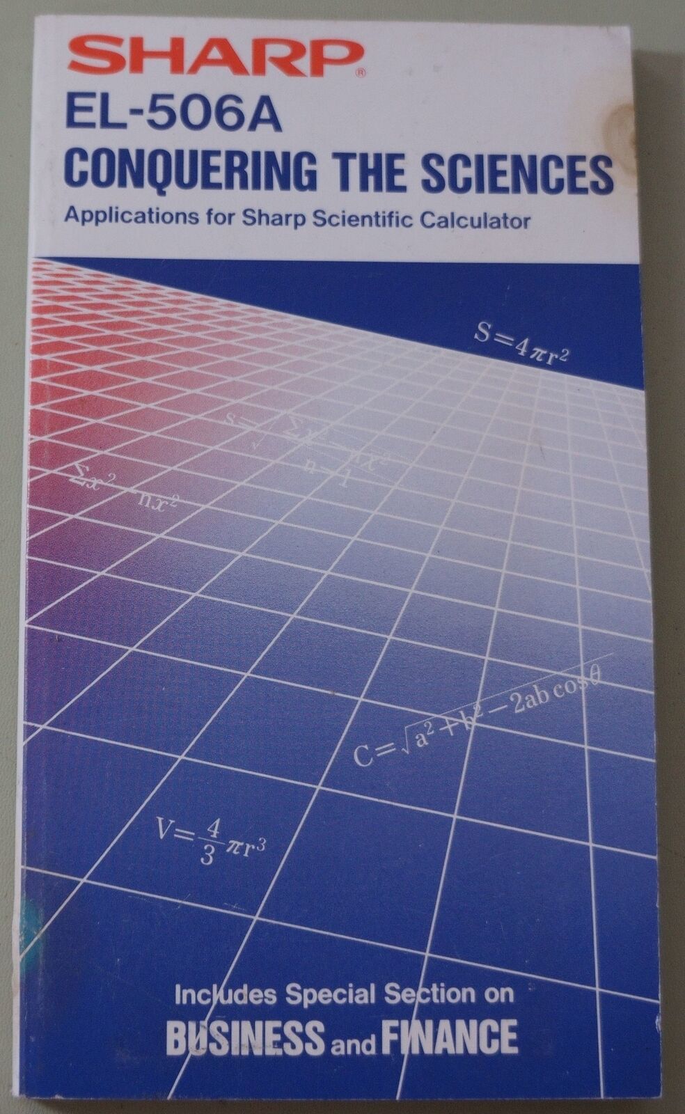 Sharp EL-506A Conquering The Sciences - Applications for Sharp Scientifi... - $6.83