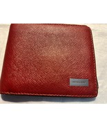 MICHAEL KORS Bi-fold Wallet Leather RED Men&#39;s  Pre-owned Good Condition ... - €23,16 EUR