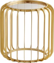 Side Table Cyan Design Gildrum Art Deco Deco/Mid-Century Modern Circular Top - £547.62 GBP