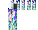 Butane Electronic Lighter Set of 5 Anime Design-006 Sexy Manga Girls - £12.62 GBP
