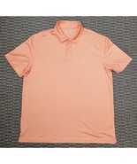 IZOD Golf Men’s Polo Shirt Large Orange Short Sleeve Performance Stretch - $14.85
