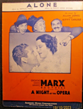 Marx Bros : (A Night At The Opera) ORIG,1935 Movie Sheet Music - £97.64 GBP