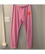 Saltwater Luxe prism pink jogger with heart. Inside is French terry size... - $37.40