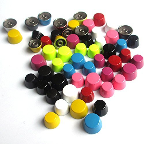 Bluemoona 20 Sets - 10mm 3/8" Alloy Bucket Rivet Stud Screw Back Button Spike Sh