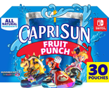 Capri Sun Fruit Punch Naturally Flavored Juice Drink Blend (30 Ct Box, 6... - $19.47