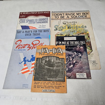 Military War Sheet Music Lot of 8 Vintage Pilot War Bond Stamps Navy Relief more - £9.50 GBP