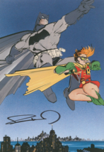 Frank Miller SIGNED Dark Knight Returns 13x19&quot; Art Print ~ Batman &amp; Robin !!! - £101.40 GBP