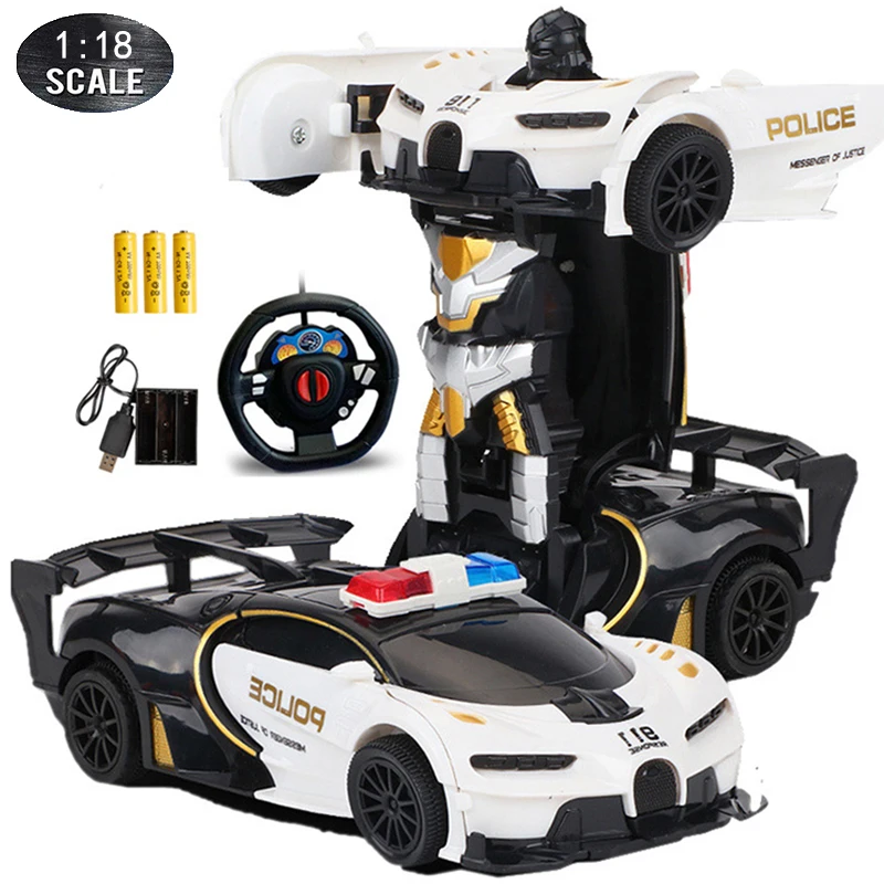 RC Car 2 in 1 Transformation Robots Cars Action Collision Deformation - £16.86 GBP+