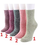 8 Pairs Womens Soft Winter Wool Thick Knit Thermal Warm Crew Cozy Boot Socks - $15.99