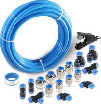 Pneumatic Tubing Blue Polyurethane Pu Air Hose Pipe Tube Kit 8Mm Or, 8Mm... - £25.94 GBP