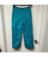 Obermeyer Girls Teal Green Ski Pants Snowboard Waterproof Size 10 Juniors - £27.73 GBP