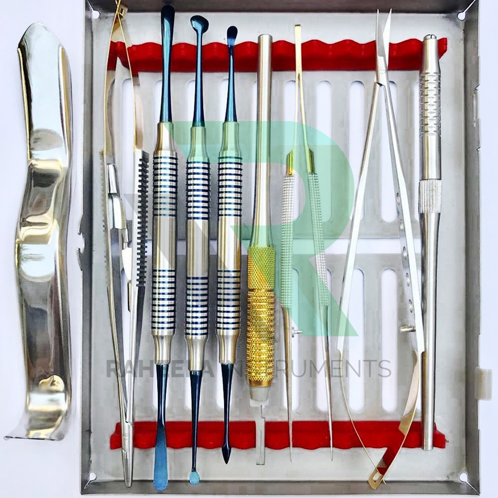 Dental Micro Oral Surgery Instruments Kit 10 Pcs Scalpel Handle Rotatable  - $84.99