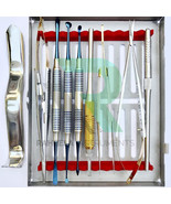 Dental Micro Oral Surgery Instruments Kit 10 Pcs Scalpel Handle Rotatable  - $84.99