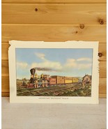 Vintage 1957 Currier &amp; Ives Lithograph American Express Train Calendar F... - $69.03 CAD