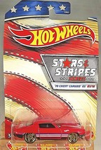2020 Hot Wheels Stars &amp; Stripes 7/10 &#39;70 CHEVY CAMARO RS Red w/Gold Pr5 Spokes - £7.86 GBP