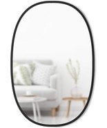 Umbra Hub Oval Wall Mirror With Rubber Frame, Modern Style For, Inch, Black - $141.99