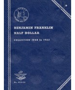 Empty Whitman Franklin Half Dollar Coin Folder Album #9032 1948-1963 - £8.81 GBP