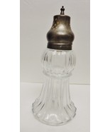 Lady PrimroseTryst Glass Shaker Bottle With Silver Plated Top (empty) 7&quot; - £18.80 GBP