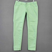 Mossimo Women Jeans Size 11 Juniors Green Stretch Preppy Ankle Skinny Low Rise - £10.30 GBP