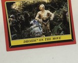 Return of the Jedi trading card Star Wars Vintage #69 Droids On The Move... - $1.97