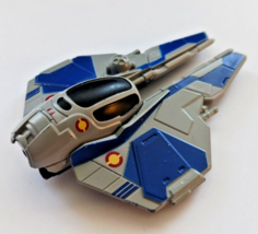 Star Wars Hot Wheels Die Cast Spaceship, Obi-Wan&#39;s Jedi Interceptor Star... - $10.88