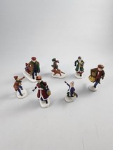 7 Dept 56 All Around The Park Figures Kids Skating Replacement Magnetic Animated - £15.81 GBP