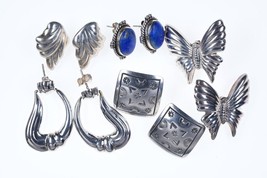 5 Pairs of Southwestern sterling earrings - £131.40 GBP