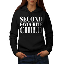 Wellcoda Second Favorite Child Womens Hoodie, Funny Casual Hooded Sweatshirt - £29.24 GBP