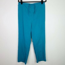 Natural Uniforms Solid Blue Turquoise Scrub Pants Size Small S - $6.92